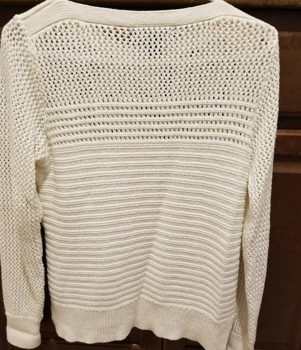 Tahari ivory/ beige sweater T92 - Picture 5 of 6